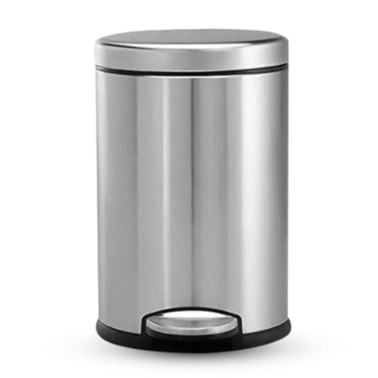 Cutlux Paddle Stainless Steel Dustbin (Silver)
