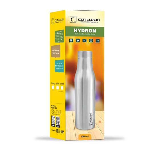 Cutlux 1000ml Multipurpose Stainless Steel Water Bottle (Hydron)