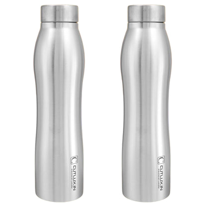 Cutlux 1000ml 2 Piece Multipurpose Stainless Steel Water Bottle (Frosty)