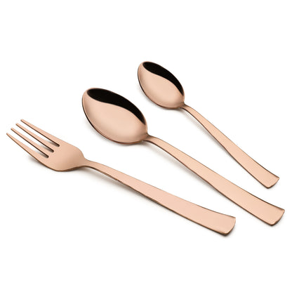 Cutlux 18 Pieces PVD Rose Gold Cutlery Gift Set