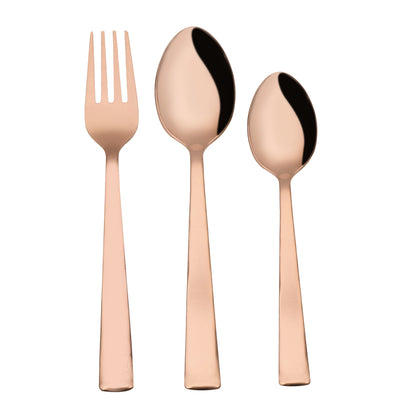 Cutlux 18 Pieces PVD Rose Gold Cutlery Gift Set