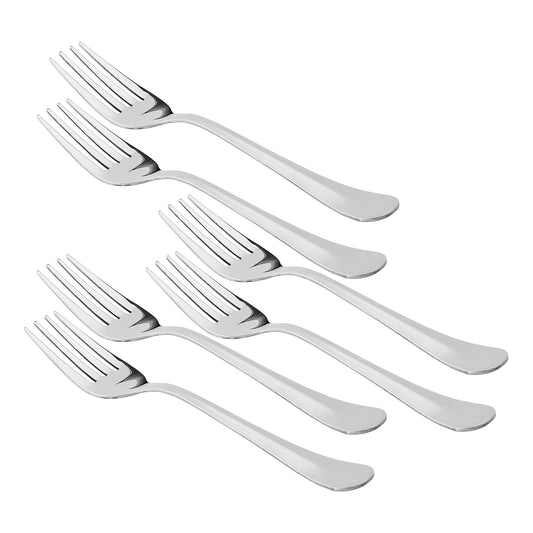 Cutlux Stainless Steel Dinner Forks Set for Home & Kitchen, 19.5 cm Long, 1.7mm Cutlery Set
