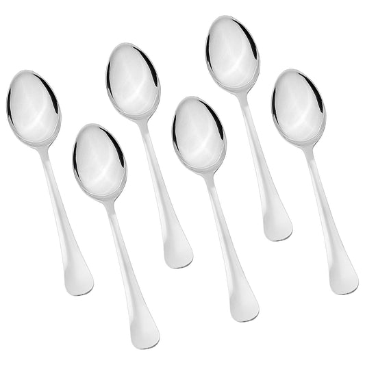 Cutlux Stainless Steel Spoons Set Dinner Spoon Length 18.5 cm 1.7mm Thickness, for Home & Kitchen