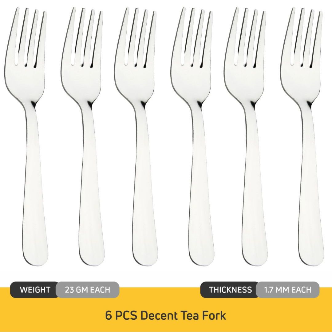 Cutlux Stainless Steel Tea Spoon Set for Tea, Coffee, Sugar & Spices, Small Spoons, Silver