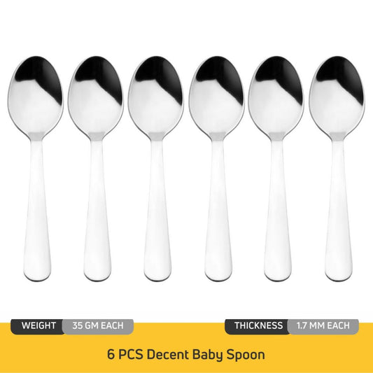 Cutlux Stainless Steel Premium Dinner Spoon Set for Home & Kitchen