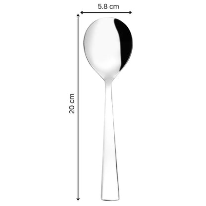 Cutlux Stainless Steel Serving Spoon Set for Dining Table/Kitchen, Big Cooking Spoons Set