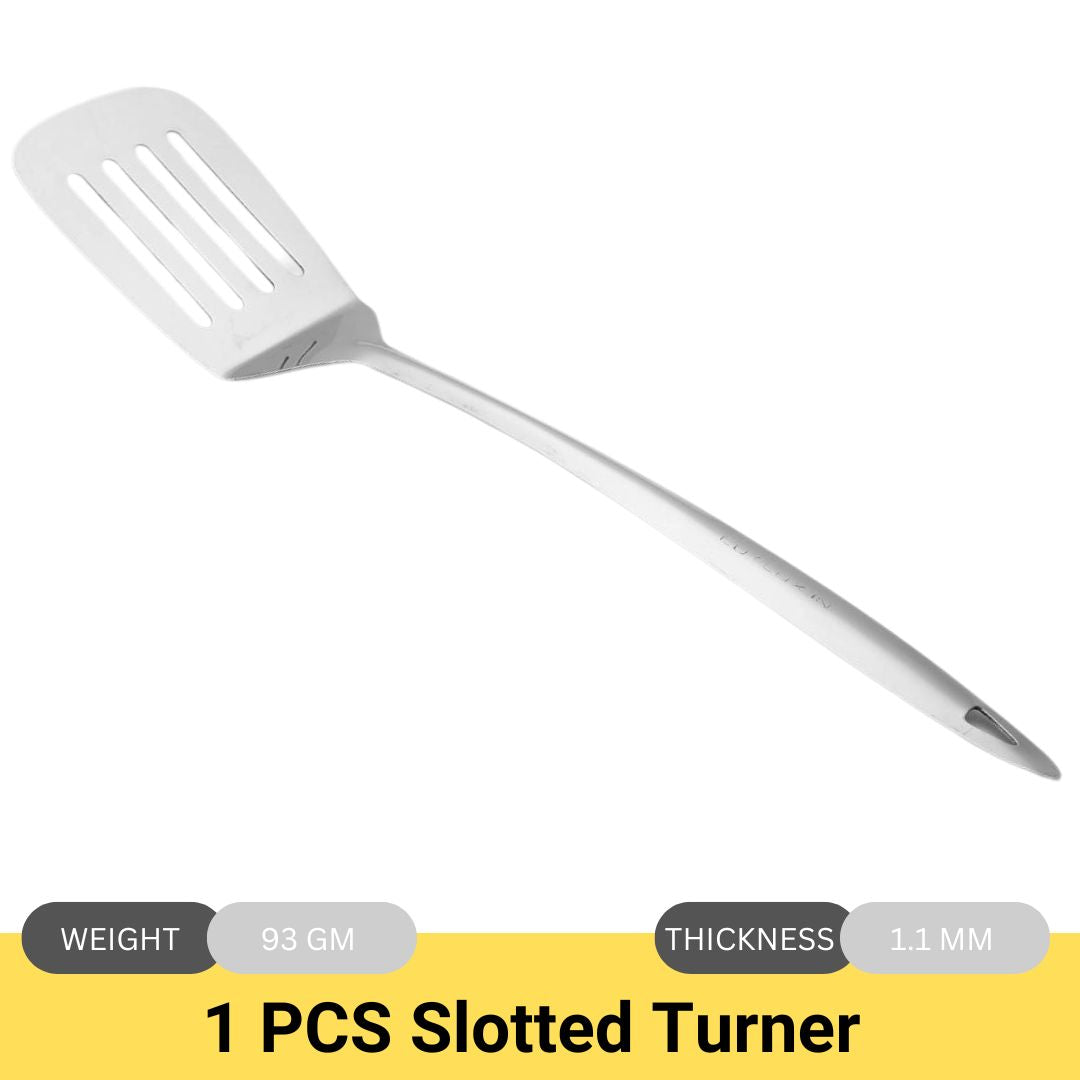 Cutlux Kitchen Tools Stainless Steel Heavy Gauge Slotted Turner/Spatula/Cooking Turner