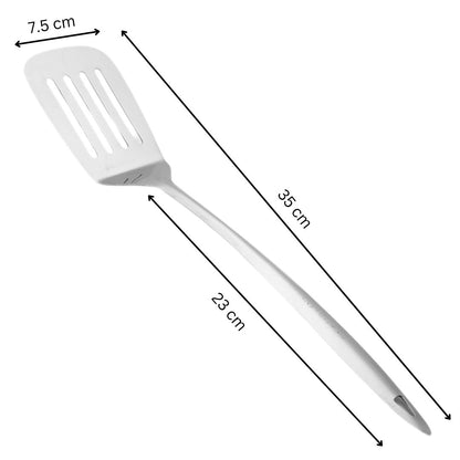 Cutlux Kitchen Tools Stainless Steel Heavy Gauge Slotted Turner/Spatula/Cooking Turner